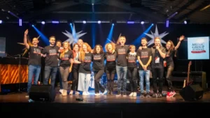 Équipe pédagogique et élèves en stage musique enfant été Montpellier 34 chez Music Group Academy