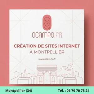 Logo Ocampo création de site internet à Montpellier agence communication digitale 34
