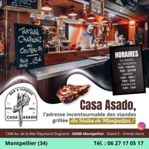 photo de bar a viande montpellier 34 casa asado