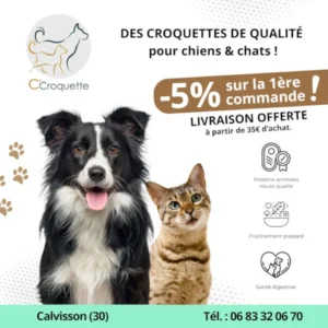 photo de croquette chien chat sommieres 30