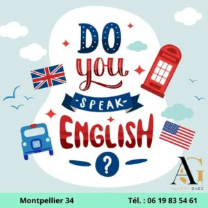 Do you speak English visuel pédagogique pour Formation anglais Montpellier 34 avec Alegra Guez, cours dynamiques pour adultes et professionnels