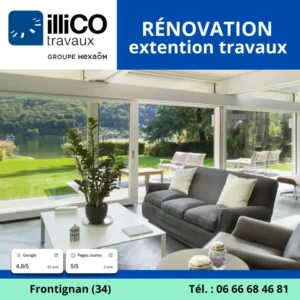 photo de renovation extension travaux frontignan 34