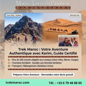 Agence Trek Maroc, guides de randonnées trek dans le désert du Maroc