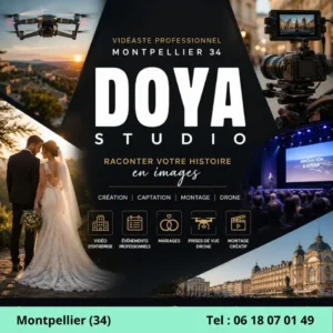 DOYA STUDIO, vidéaste professionnel à Montpellier 34 : mariages, événements, drone et montage vidéo