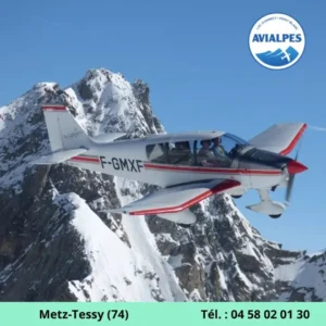 photo de vol avion lac annecy mont blanc 74